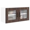 vidaXL Mueble de Cocina con estante Roble Marr&oacute;n 80 x 31 x 40 cm