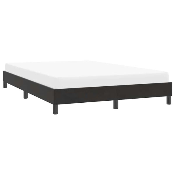 vidaXL Estructura de cama sin colch&oacute;n terciopelo negro 160x220 cm