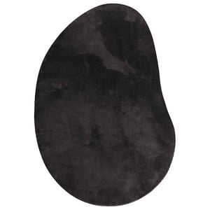 vidaXL Alfombra HUARTE Negro 80 x 150 cm Poli&eacute;ster
