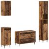 vidaXL Juego de armarios de ba&ntilde;o de 4 piezas HAARLEM Madera envejecida