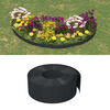 vidaXL Borduras de jardín 2 uds polietileno negro 10 m 20 cm