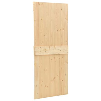vidaXL Puerta de madera maciza de pino 90x210 cm