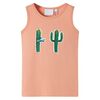 Camiseta de tirantes infantil naranja claro 128