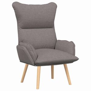 vidaXL sill&oacute;n Taup&eacute; Tela y contrachapado