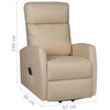 vidaXL Sill&oacute;n elevable cuero sint&eacute;tico color capuchino