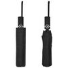 vidaXL Paraguas plegable autom&aacute;tico negro 104 cm