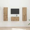 vidaXL Conjunto de mueble de TV 5 pcs Roble artesanal