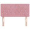 vidaXL Cabecero con cabecera Rosa 90 cm Terciopelo