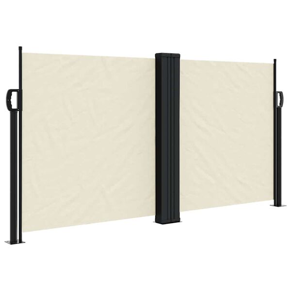 vidaXL Toldo lateral retr&aacute;ctil crema 120x600 cm