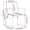 vidaXL Conjunto de Comedor de Jardín 5 pcs Negro Acero