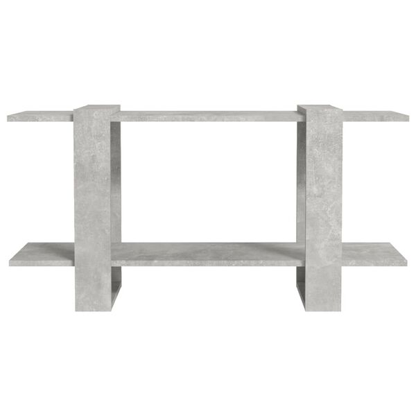 vidaXL Estantería madera contrachapada gris hormigón 100x30x51 cm