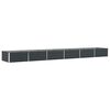 vidaXL Jardinera Gris antracita 580 x 100 x 45 cm Acero Galvanizado