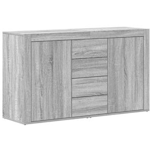vidaXL Aparador Gris Sonoma 120 x 36 x 69 cm Madera de ingenier&iacute;a