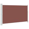vidaXL Toldo lateral retr&aacute;ctil de jard&iacute;n marr&oacute;n 180x314 cm
