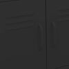 vidaXL Armario de almacenamiento acero negro 60x35x56cm