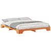 vidaXL Estructura de cama Marrón 200 x 210 cm Madera de pino macizo