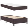 vidaXL Cama tipo Box Spring Marr&oacute;n Oscuro 80 x 200 cm tela