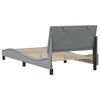 vidaXL Estructura de cama sin colchón Hanko tela gris claro 90x200 cm