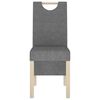 vidaXL Sillas de comedor 2 unidades tela gris claro