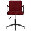 vidaXL Sillas de comedor giratorias 4 unidades terciopelo rojo tinto