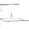 vidaXL Toldo Manual Gris Claro 300 x 250 cm Poli&eacute;ster