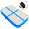 vidaXL Esterilla inflable de gimnasia con bomba PVC azul 60x100x15 cm