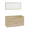 vidaXL Conjunto de muebles de baño 3 piezas color roble Sonoma