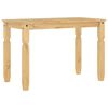 vidaXL Mesa de comedor Corona madera maciza de pino 112x60x75 cm