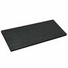 vidaXL Piedra decorativa 6 pcs Negro 60,5 x 25 x 2 cm Goma