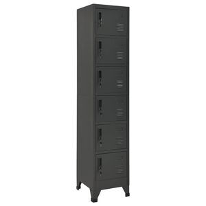 vidaXL Taquilla de acero gris antracita 38x40x180 cm