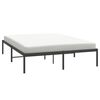 vidaXL Estructura de cama sin colchón metal negro 160x200 cm