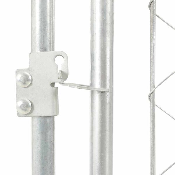 vidaXL Perrera de exterior con techo 100x100x125 cm