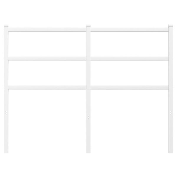 vidaXL Cabecero de metal blanco 120 cm