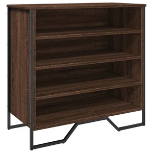 vidaXL Zapatero de madera de ingenier&iacute;a marr&oacute;n roble 80x38x78 cm