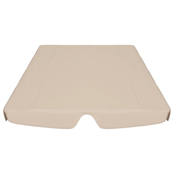 vidaXL Dosel de repuesto columpio de jard&iacute;n beige 150/130x105/70 cm