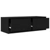 vidaXL Mueble de TV de madera de roble negro 80x31x25,5 cm