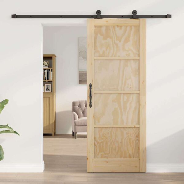 vidaXL Puerta Corredera ORKDAL Marr&oacute;n 78 x 202 cm