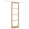 vidaXL Puerta Corredera Natural 78 x 232 cm