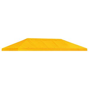 vidaXL Funda de toldo de gazebo 6 x 3 m Amarillo Poli&eacute;ster 190