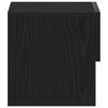 vidaXL Armario de Noche con cajón 2 pcs Roble negro 46 x 29.5 x 30 cm