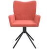 vidaXL Sillas de comedor giratorias 2 unidades terciopelo rosa
