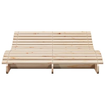 vidaXL Tumbona de madera maciza de pino 205x110x31,5 cm