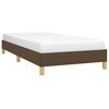 vidaXL Estructura de cama sin colchón tela marrón oscuro 90x200 cm
