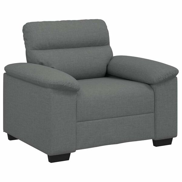 vidaXL Sillón Sofá Tela Gris Oscuro 60 cm