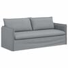 vidaXL Sof&aacute; 2 pcs Gris Claro 196 x 82 x 85 cm tela
