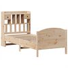 vidaXL Cama con estantería sin colchón madera maciza de pino 90x200 cm