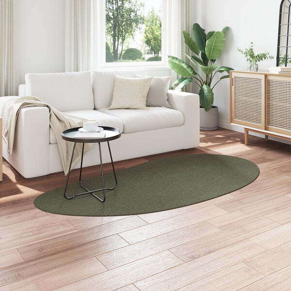 vidaXL Alfombra Verde bosque 100 x 200 cm Poliéster