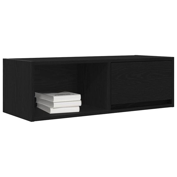 vidaXL Muebles de TV 2 uds Roble Negro 80x31x25,5 cm Madera ingenier&iacute;a