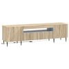 vidaXL Mueble de TV LED HAARLEM 153 x 35 x 43 cm Roble Sonoma