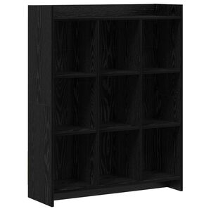 vidaXL Estanter&iacute;a Roble Negro 87,5 x 30 x 111 cm Madera de ingenier&iacute;a